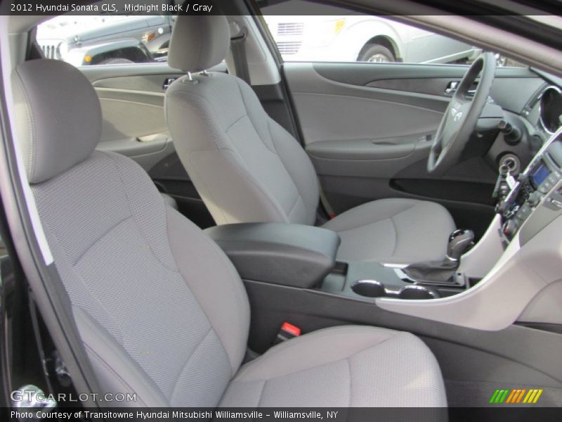 Midnight Black / Gray 2012 Hyundai Sonata GLS