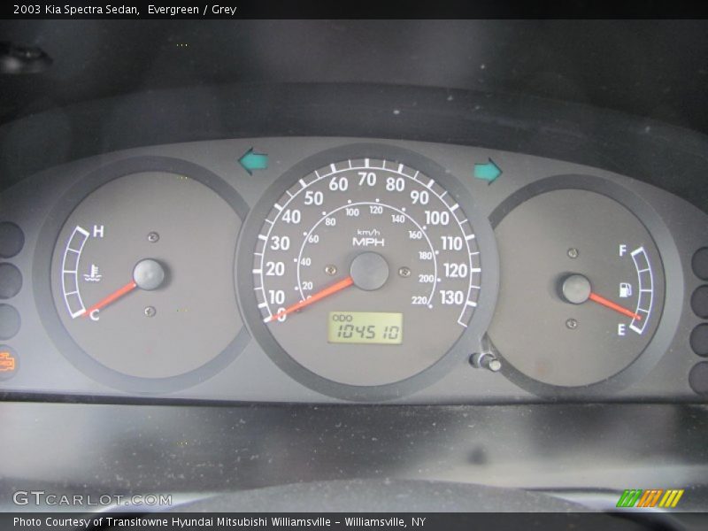  2003 Spectra Sedan Sedan Gauges