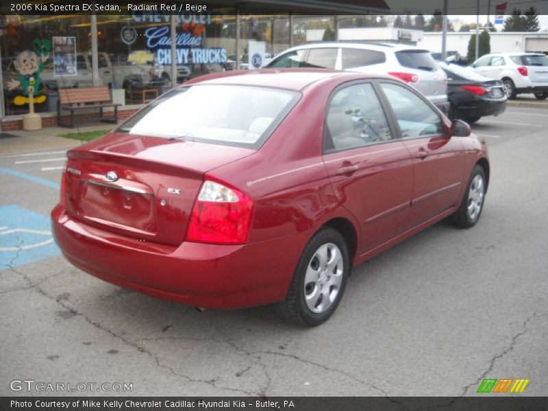 Radiant Red / Beige 2006 Kia Spectra EX Sedan