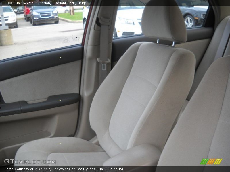 Radiant Red / Beige 2006 Kia Spectra EX Sedan