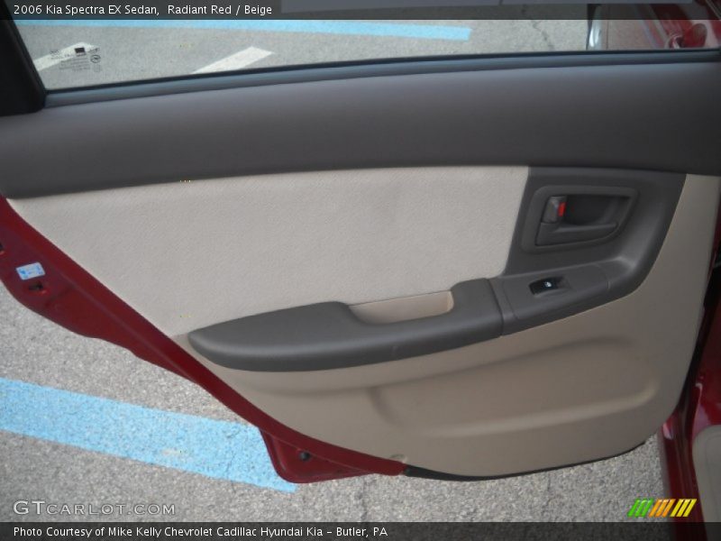 Radiant Red / Beige 2006 Kia Spectra EX Sedan
