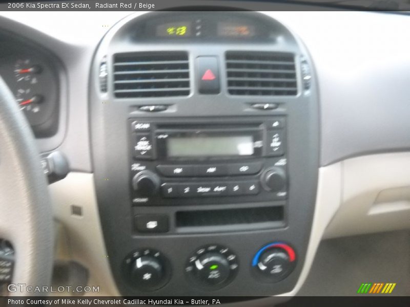 Radiant Red / Beige 2006 Kia Spectra EX Sedan