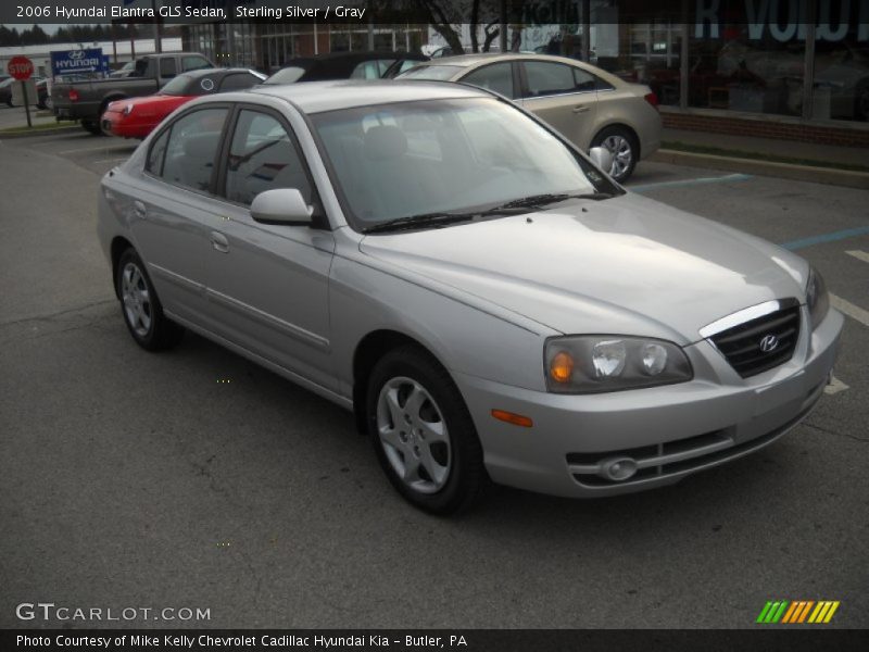 Sterling Silver / Gray 2006 Hyundai Elantra GLS Sedan