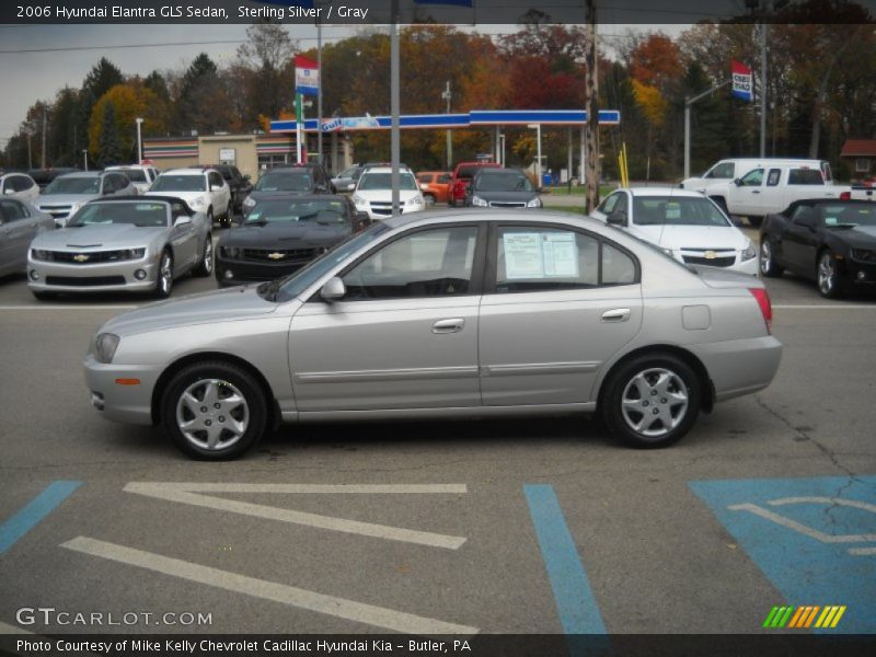 Sterling Silver / Gray 2006 Hyundai Elantra GLS Sedan