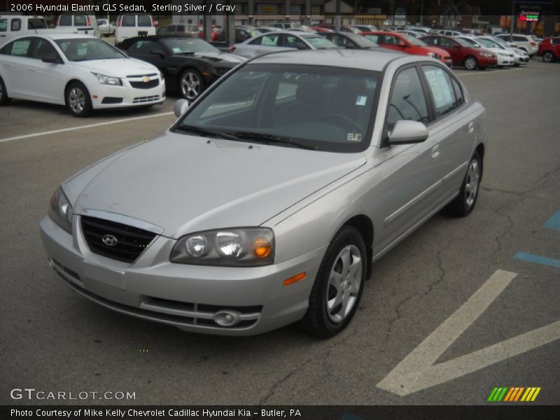 Sterling Silver / Gray 2006 Hyundai Elantra GLS Sedan