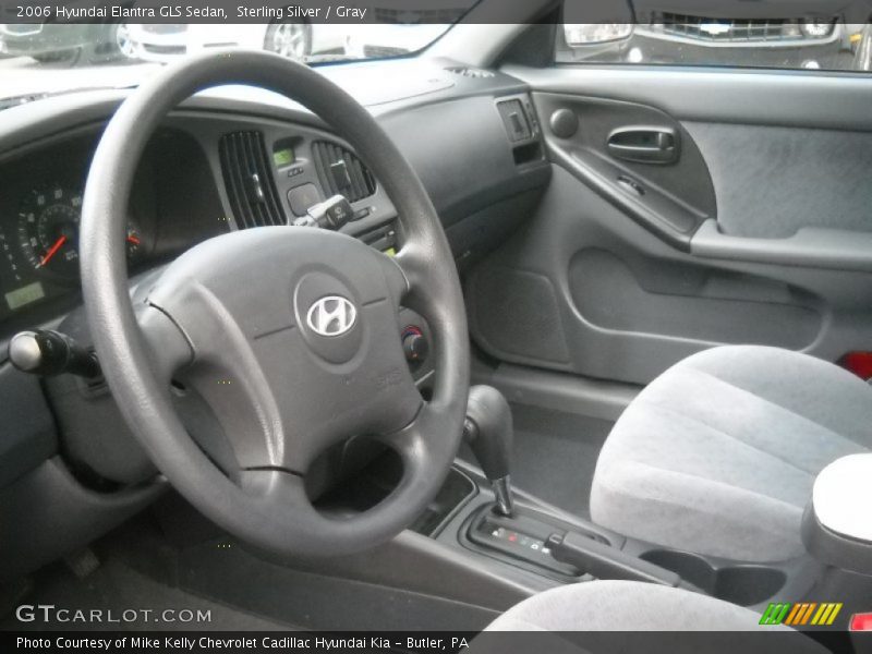 Sterling Silver / Gray 2006 Hyundai Elantra GLS Sedan