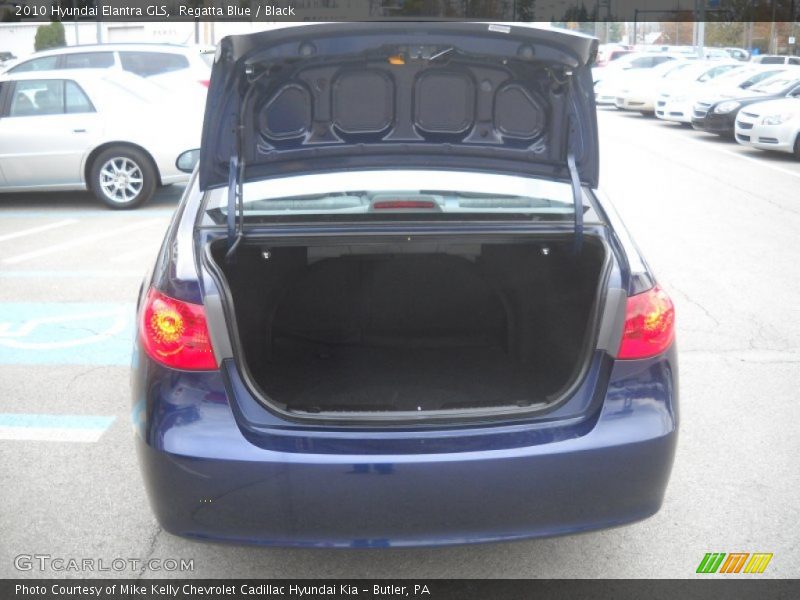 Regatta Blue / Black 2010 Hyundai Elantra GLS