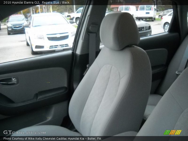 Regatta Blue / Black 2010 Hyundai Elantra GLS