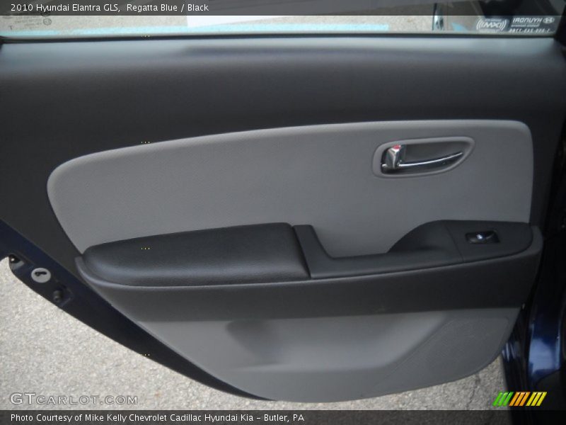 Regatta Blue / Black 2010 Hyundai Elantra GLS