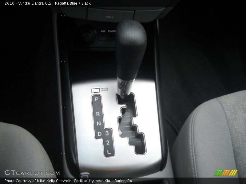 Regatta Blue / Black 2010 Hyundai Elantra GLS