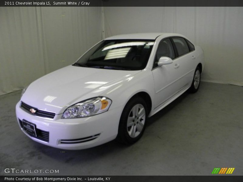 Summit White / Gray 2011 Chevrolet Impala LS