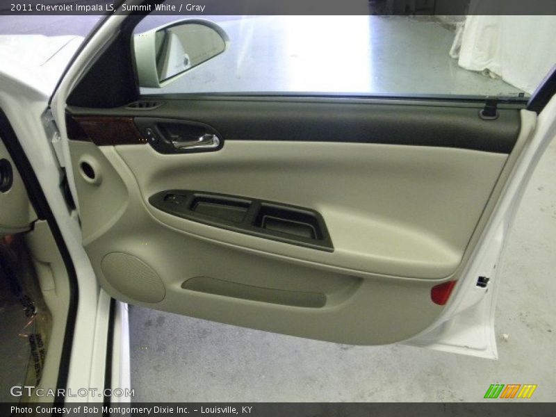 Summit White / Gray 2011 Chevrolet Impala LS