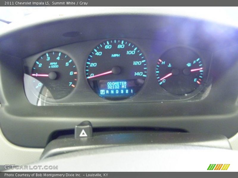 Summit White / Gray 2011 Chevrolet Impala LS