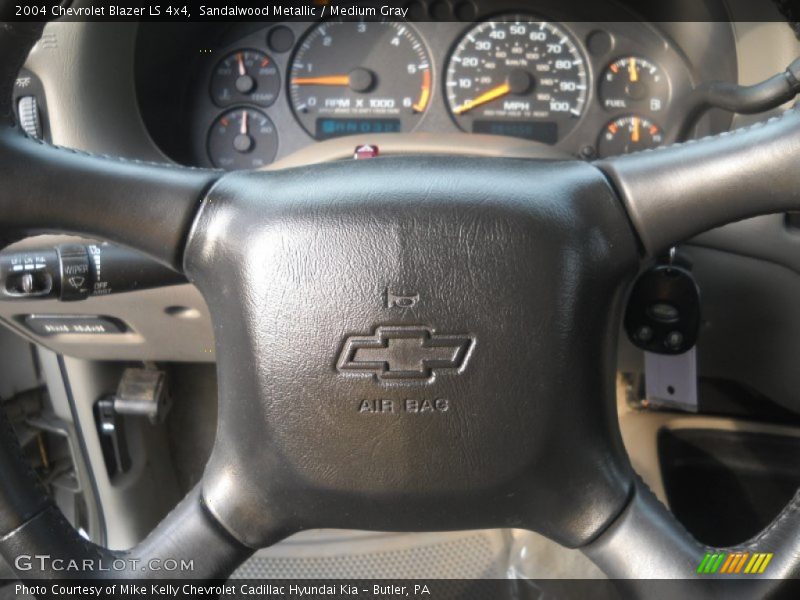 Sandalwood Metallic / Medium Gray 2004 Chevrolet Blazer LS 4x4