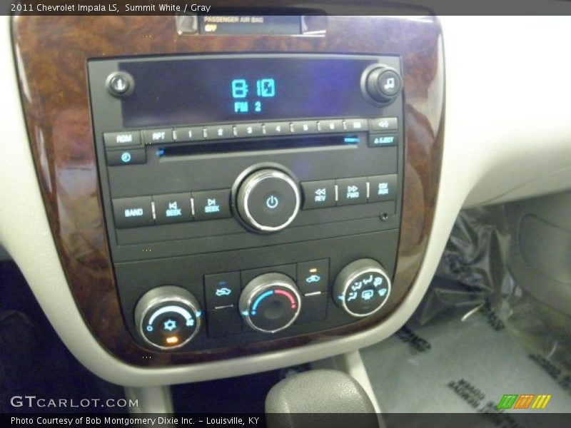 Summit White / Gray 2011 Chevrolet Impala LS