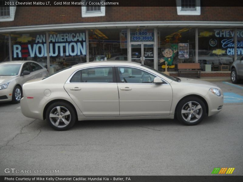 Gold Mist Metallic / Cocoa/Cashmere 2011 Chevrolet Malibu LT