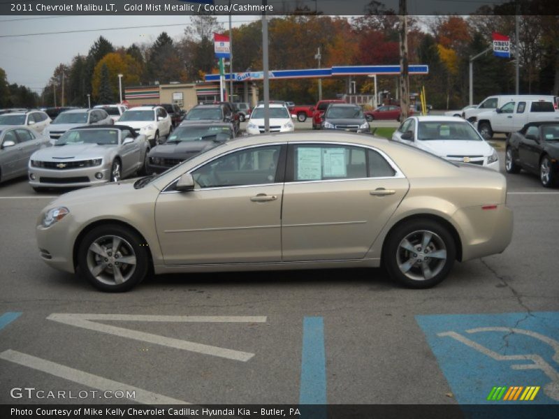 Gold Mist Metallic / Cocoa/Cashmere 2011 Chevrolet Malibu LT