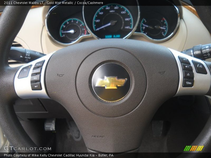 Gold Mist Metallic / Cocoa/Cashmere 2011 Chevrolet Malibu LT