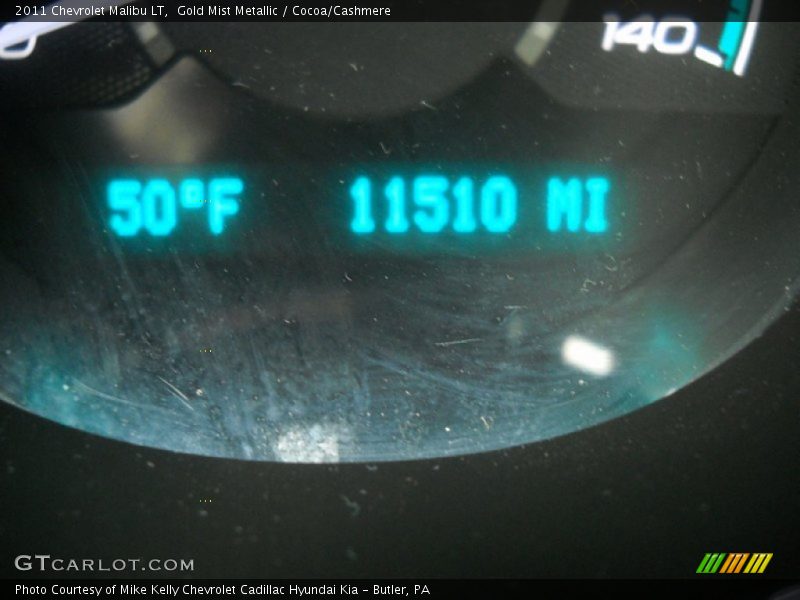 Gold Mist Metallic / Cocoa/Cashmere 2011 Chevrolet Malibu LT