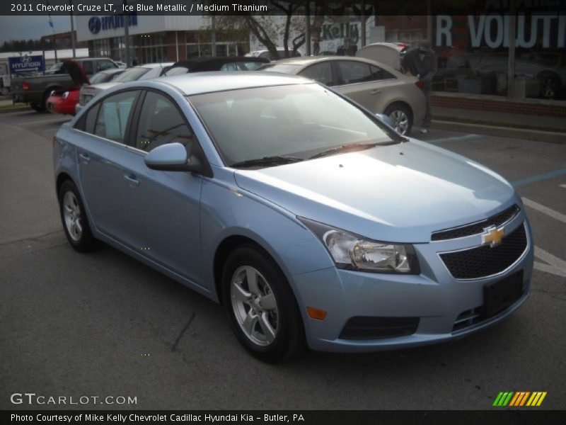 Ice Blue Metallic / Medium Titanium 2011 Chevrolet Cruze LT