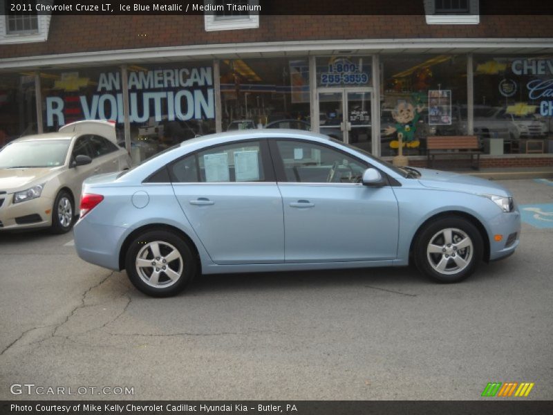 Ice Blue Metallic / Medium Titanium 2011 Chevrolet Cruze LT