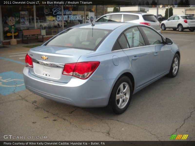 Ice Blue Metallic / Medium Titanium 2011 Chevrolet Cruze LT