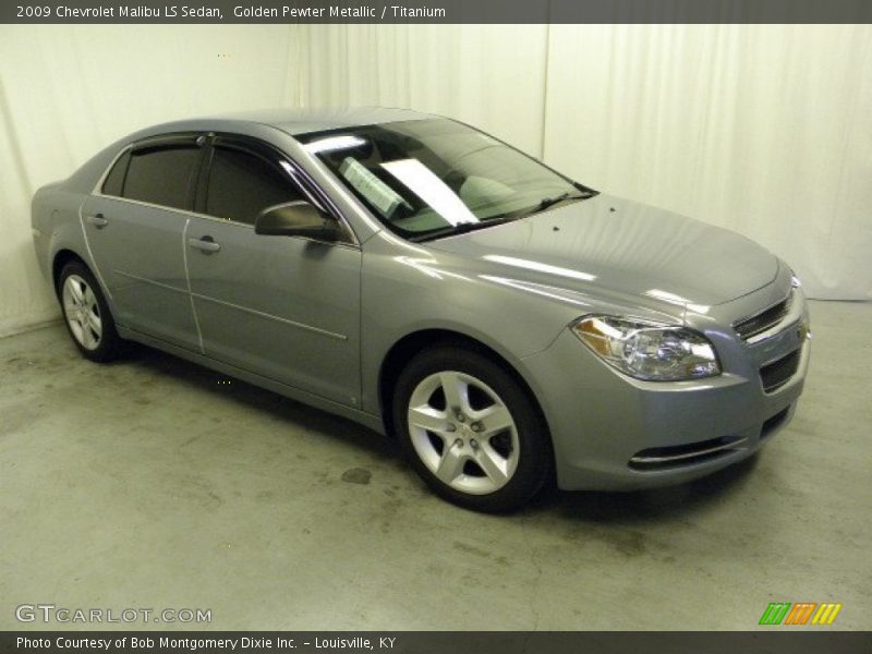 Golden Pewter Metallic / Titanium 2009 Chevrolet Malibu LS Sedan