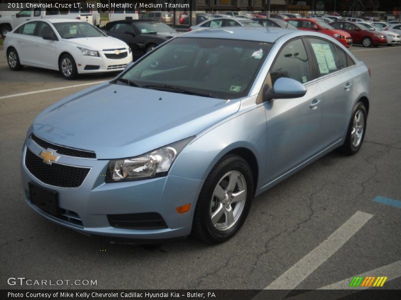 Ice Blue Metallic / Medium Titanium 2011 Chevrolet Cruze LT