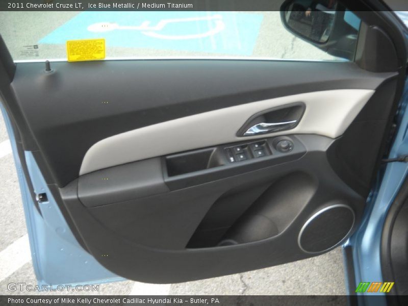 Ice Blue Metallic / Medium Titanium 2011 Chevrolet Cruze LT