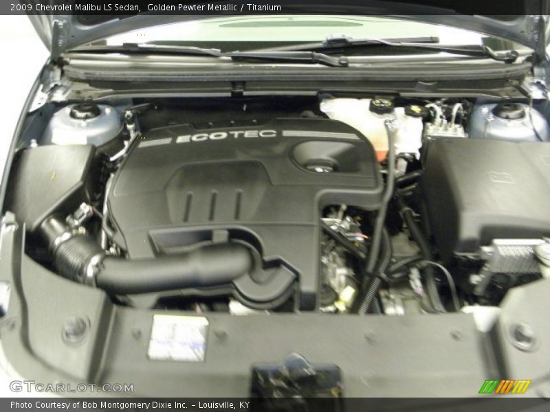 Golden Pewter Metallic / Titanium 2009 Chevrolet Malibu LS Sedan