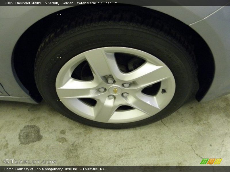 Golden Pewter Metallic / Titanium 2009 Chevrolet Malibu LS Sedan