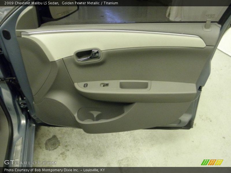 Golden Pewter Metallic / Titanium 2009 Chevrolet Malibu LS Sedan