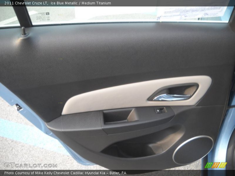 Ice Blue Metallic / Medium Titanium 2011 Chevrolet Cruze LT
