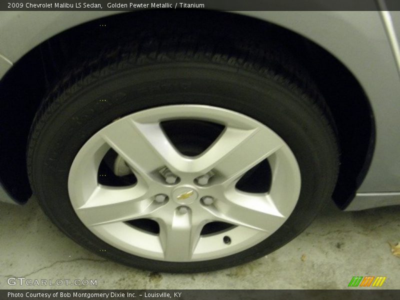 Golden Pewter Metallic / Titanium 2009 Chevrolet Malibu LS Sedan