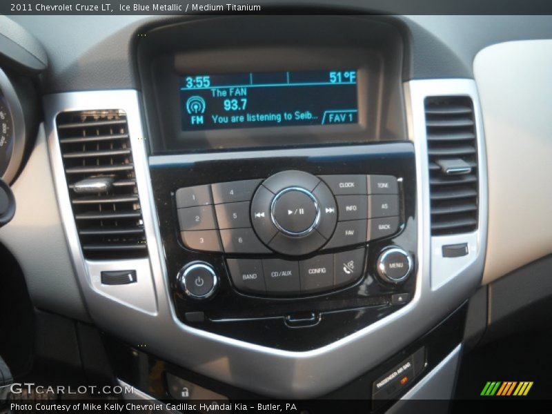 Ice Blue Metallic / Medium Titanium 2011 Chevrolet Cruze LT