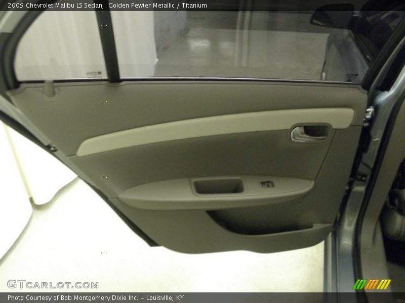 Golden Pewter Metallic / Titanium 2009 Chevrolet Malibu LS Sedan