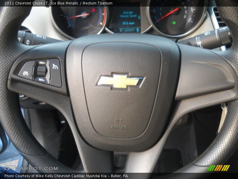 Ice Blue Metallic / Medium Titanium 2011 Chevrolet Cruze LT