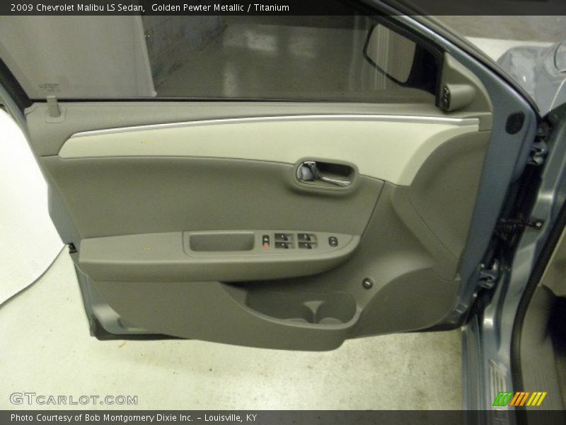 Golden Pewter Metallic / Titanium 2009 Chevrolet Malibu LS Sedan