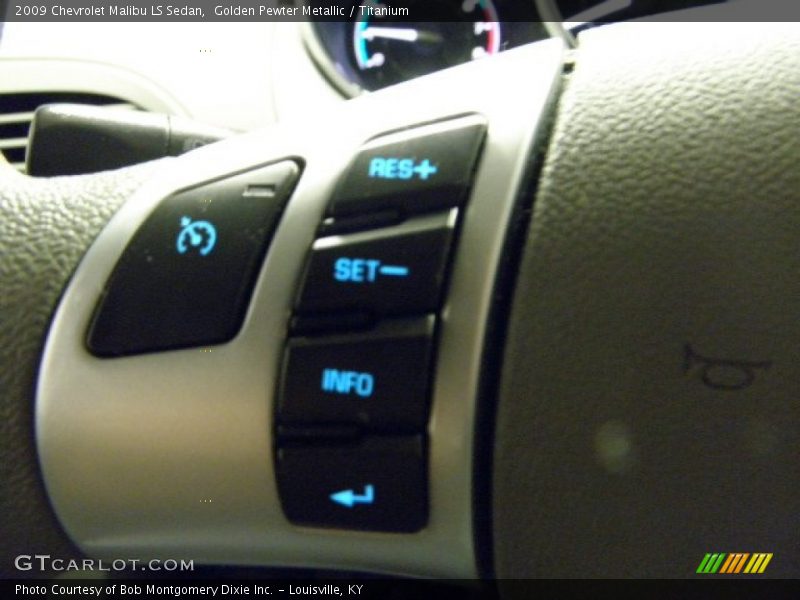 Golden Pewter Metallic / Titanium 2009 Chevrolet Malibu LS Sedan