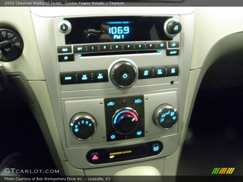Golden Pewter Metallic / Titanium 2009 Chevrolet Malibu LS Sedan