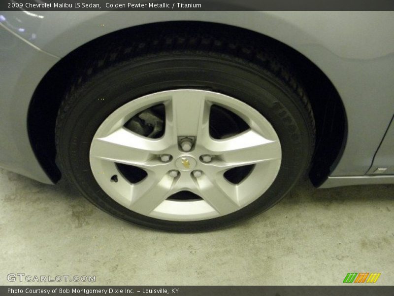 Golden Pewter Metallic / Titanium 2009 Chevrolet Malibu LS Sedan