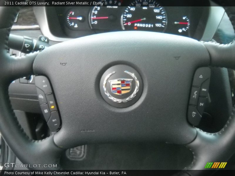 Radiant Silver Metallic / Ebony 2011 Cadillac DTS Luxury