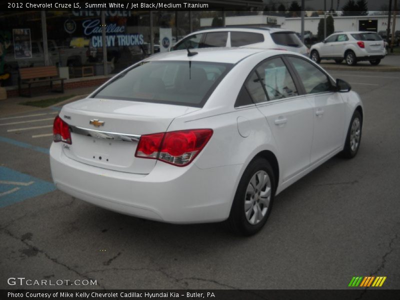 Summit White / Jet Black/Medium Titanium 2012 Chevrolet Cruze LS