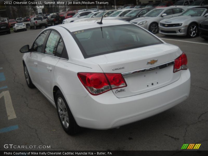 Summit White / Jet Black/Medium Titanium 2012 Chevrolet Cruze LS