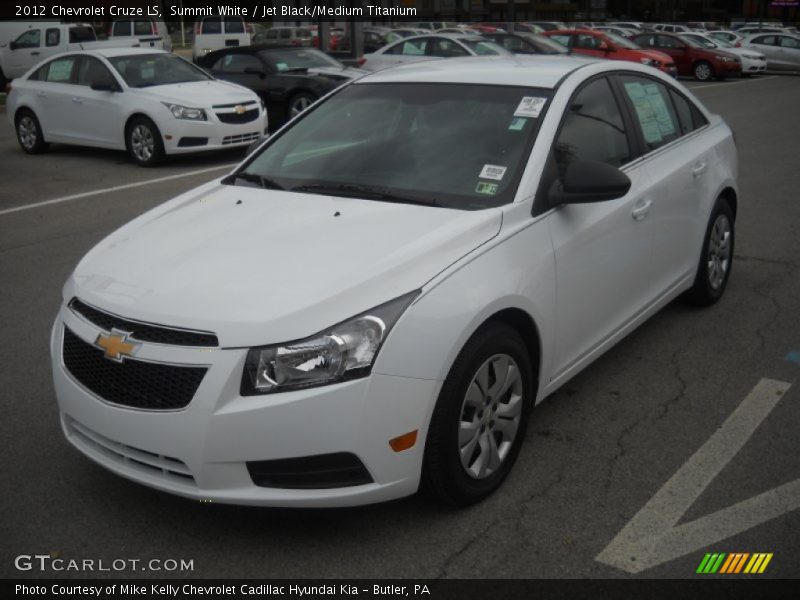Summit White / Jet Black/Medium Titanium 2012 Chevrolet Cruze LS