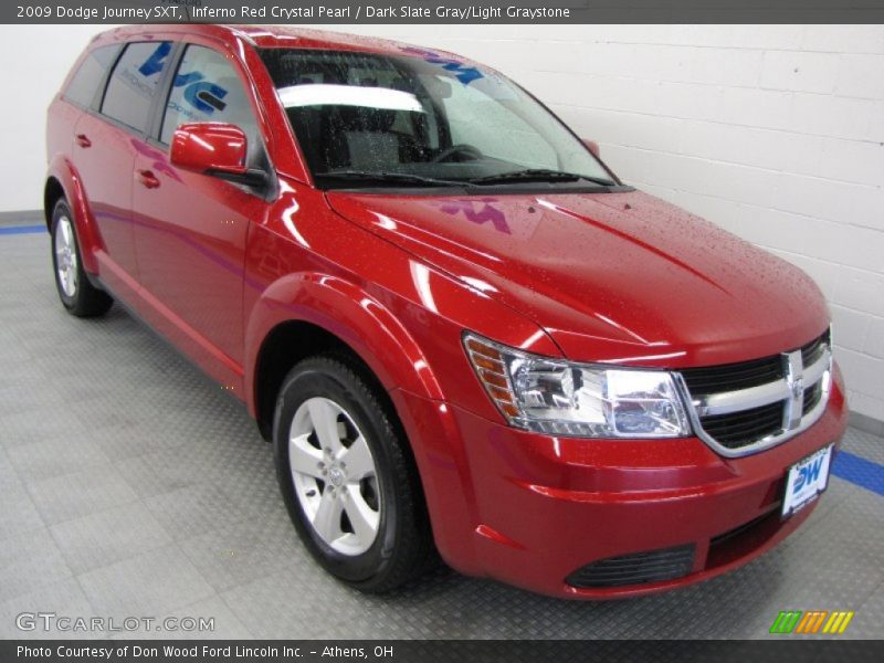 Inferno Red Crystal Pearl / Dark Slate Gray/Light Graystone 2009 Dodge Journey SXT