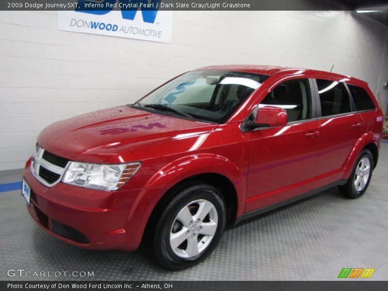 Inferno Red Crystal Pearl / Dark Slate Gray/Light Graystone 2009 Dodge Journey SXT