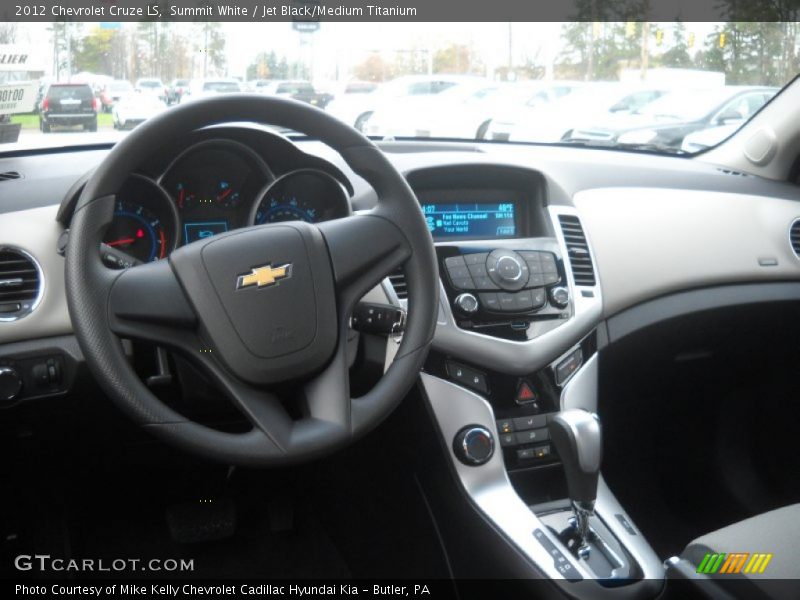 Summit White / Jet Black/Medium Titanium 2012 Chevrolet Cruze LS