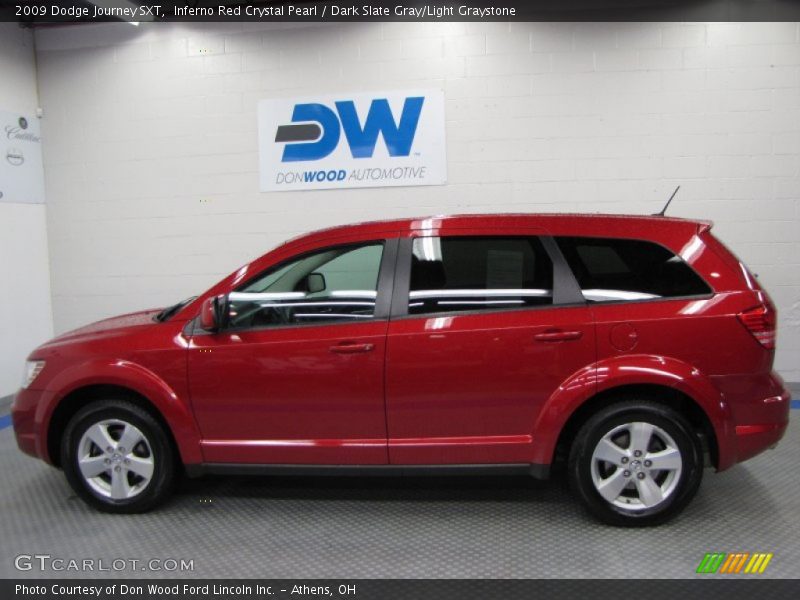 Inferno Red Crystal Pearl / Dark Slate Gray/Light Graystone 2009 Dodge Journey SXT