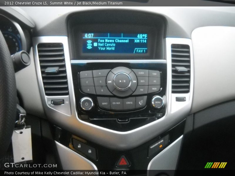 Summit White / Jet Black/Medium Titanium 2012 Chevrolet Cruze LS